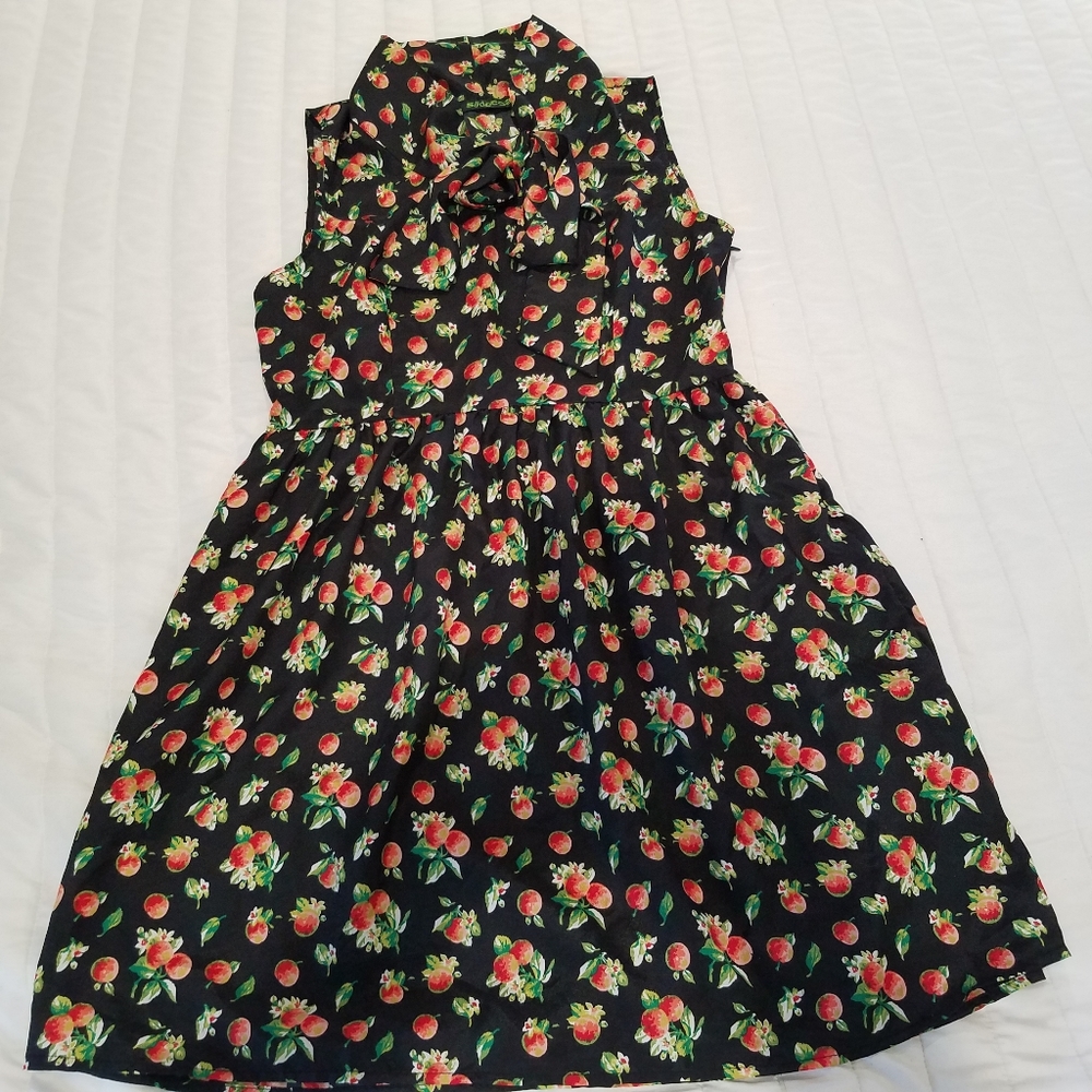 Vintage/Rockabilly Inspired Peachy Dress